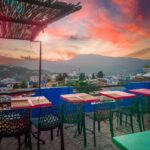 Riad Dar Chourafa terrace view mountain